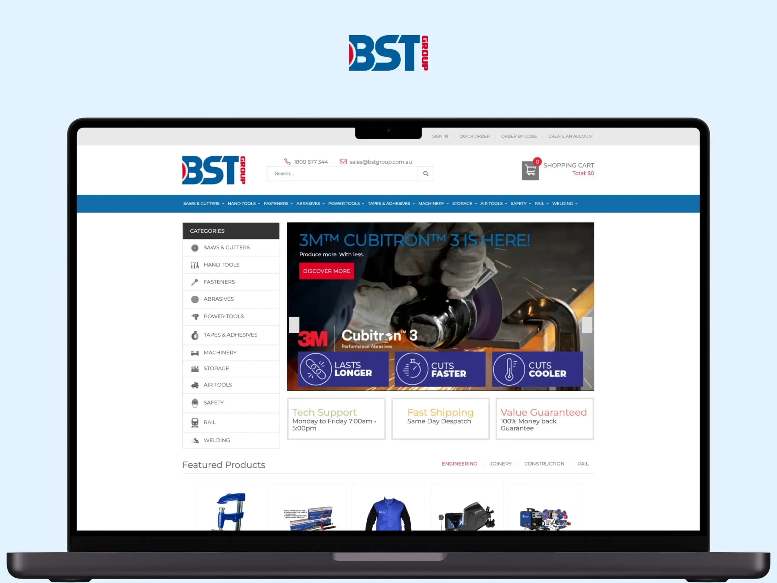 Multistore storefront, screenshot 1